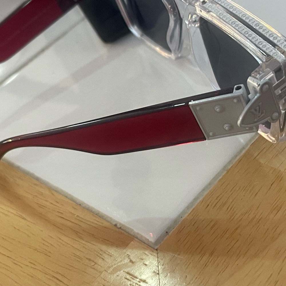 Louis Vuitton Burgundy and Clear Sunglasses